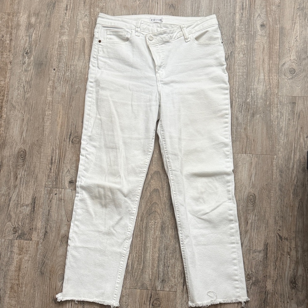 CELLO Off-White Straight-Leg Women's Jeans